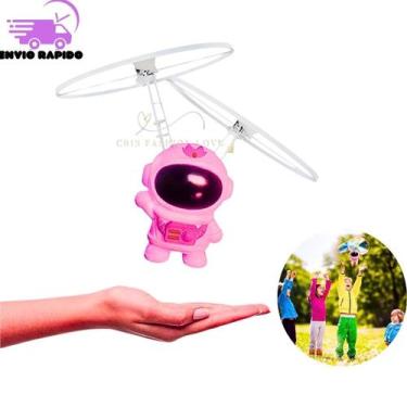 Imagem de Robô Astronauta Boomerang Voador: Tecnologia de Voo e Luzes LED Recarr