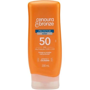 Imagem de Protetor Solar Corporal Loção FPS50 Cenoura &amp Bronze 200ml - CENOUR
