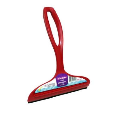 Imagem de Rodo Pia Plástico Cozinha 14 Cm Sanremo Cor Branco, Vermelho