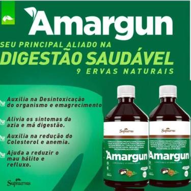 Imagem de Amargo Digestivo Fígado chá Amargun 500 ml 2 Frascos Digest azia má di