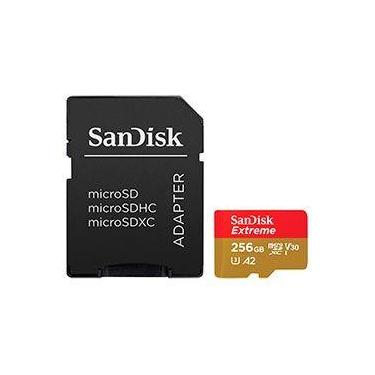 Imagem de Cartão de Memória Micro SD SanDisk Extreme V30 A2 U3 4K UHD 64GB 190-1