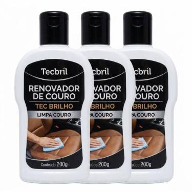 Imagem de Kit com 3un Renovador de Couro Tecbril 200 Gramas
