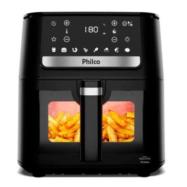 Imagem de Air Fryer Philco Visor Glass Redstone 9,5 Litros 1800w PAF95A 127v, Pr