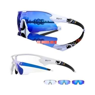 Imagem de Óculos De Ciclismo Fotochromáticos Vermelhos UV400 Para Esportes Ao Ar