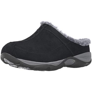 Imagem de Easy Spirit Mule Troca Feminina, Camurça preto/cinza escuro, 7 Wide