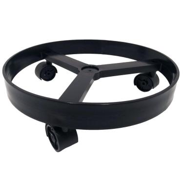 Imagem de Suporte Botijão Gás Vasos Plantas Com Rodinha 55Kg Preto