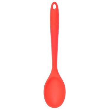 Imagem de Colher Redonda Silicone 27cm Utensílio Cozinha Mesa Posta