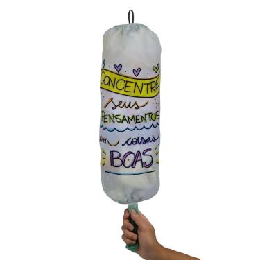 Imagem de Puxa Saco Tecido Concentre Seus Pensamentos Dispenser Porta