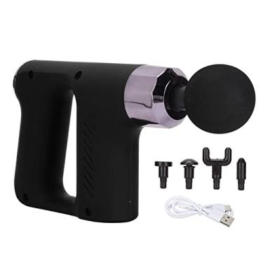 Imagem de Massageador Muscular de Percussão, Massageador de Terapia Muscular Relaxante eléTrico para Ombro para Casa (Preto)