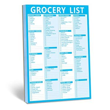 Imagem de Hebayy 90 Pages Grocery Shopping Weekly Planner List Note Pad with Magnet Mountings (6" x 9")