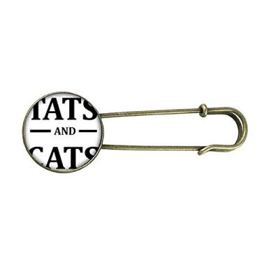 Imagem de Protetor animal desenho animado Tats padrão retrô broche de metal clipe jóias