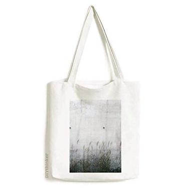 Imagem de Bolsa de lona preta branca com placa de metal padrão de literatura, sacola de compras, bolsa casual