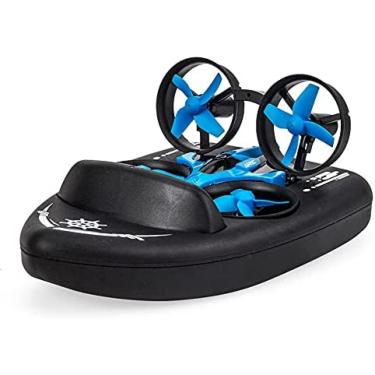 Imagem de Mar, Terra E Ar Anfíbio Rc Navio 2 Em 1 Aeronave Sem Fio 2.4g Multifuncional Hovercraft Mini Drone Verão Ao Ar Livre Água Brinquedos Presentes Para Crianças,Constructive23