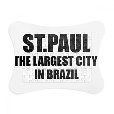 Imagem de ST.Paulo, a maior cidade do Brasil, moldura de quebra-cabeça, decoração de quadros, ornamento de jogos
