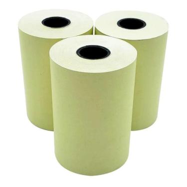 Imagem de Bobina Térmica 57X10 Amarela 58Mm P/Cartão Crédito 10 Un