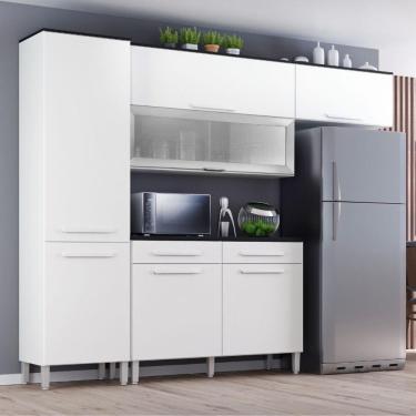 Imagem de Armário Cozinha Girassol 7 Portas 2gav Pés Reguláveis