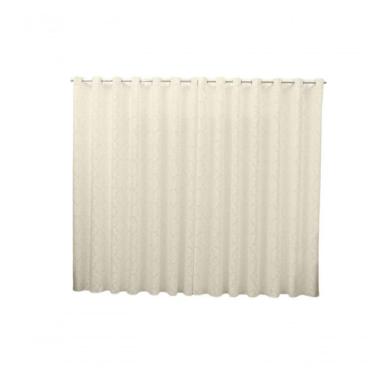 Imagem de Cortina 5,00x2,50 Sala Quarto Cozinha Varão Tecido Jacquard Cor:pérola