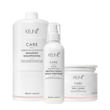 Imagem de Kit Keune Care Keratin Smooth Shampoo Litro Máscara E Vital Nutrition