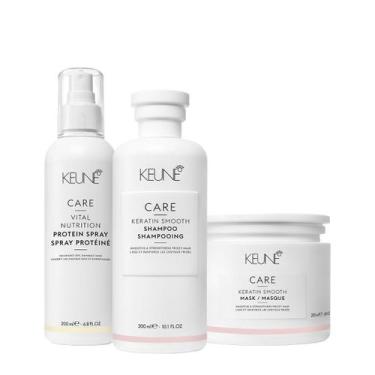 Imagem de Kit Keune Care Keratin Smooth Shampoo Máscara E Vital Nutrition Protei
