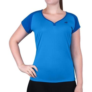 Imagem de Camiseta Babolat Play Cap Sleeve Top Azul-Feminino