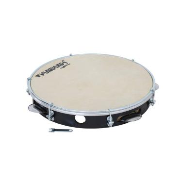 Imagem de Pandeiro Abs Preto 10" Pele Leitosa - Batimento Spanking [F108]