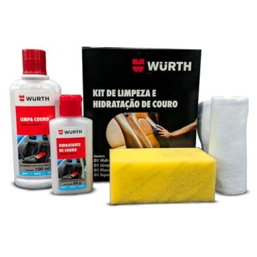 Imagem de Kit Limpeza E Hidratação De Couro Wurth Limpa E Hidrata