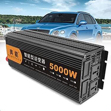 Imagem de Inversor de energia 12v / 24v 2200w / 4000w / 6000w / 12000w / 15000w Inversor de energia de onda senoidal pura DC 12v / 24v para AC 220v com tomadas CA duplas com display USB e LED, 12V, 50