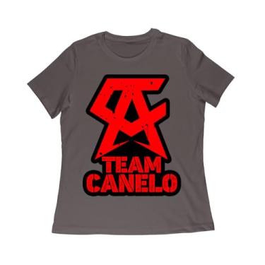 Imagem de Camiseta Team Canelo Alvarez Boxing Champion Supporter - Mostre seu orgulho de lutador, Cinza escuro mesclado, P