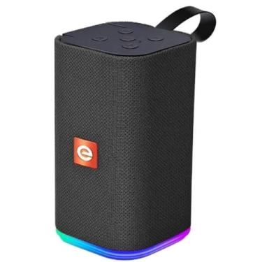 Imagem de Caixa de Som Bluetooth LED RGB Multimídia Som de Qualidade com Iluminação Colorida e Conectividade Sem Fio (Preto)