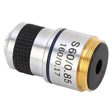 Imagem de 185 Lente Objetiva 60X Microscópio Biológico Lente Acromática Objetiva RMS Rosca para Química e Física
