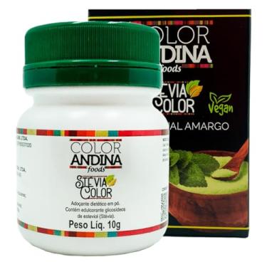 Imagem de Adoçante de Stévia 100% Natural Color Andina Food 10g