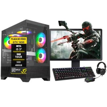 Imagem de Pc Gamer Darius Completo I5 3ºger. Gtx 1050 16Gb Ssd 480Gb - Amorim Sh