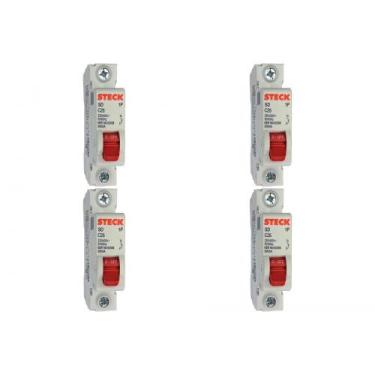 Imagem de Kit C/4 - Disjuntor Steck ''Din'' Unipolar 25A. C