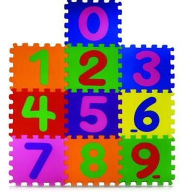 Imagem de Tapete Tatame Infantil Em Eva Numérico 10 Peças Bebê - Mingone