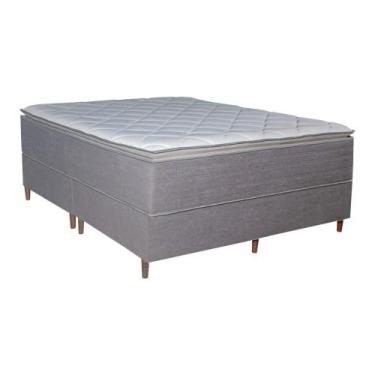 Imagem de Colchão King Molas Ensacadas Vision + Base 193x203x71 - Bom Pastor, Gr