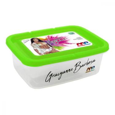 Imagem de Potes Marmitas Linha Fitness Plástico para Freezer Microondas Vasilhas