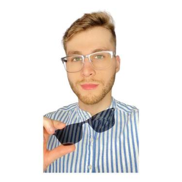 Imagem de Armação Óculos De Grau Masculino Oliver 2 Em 1 Prata Clipon - Palas Ey