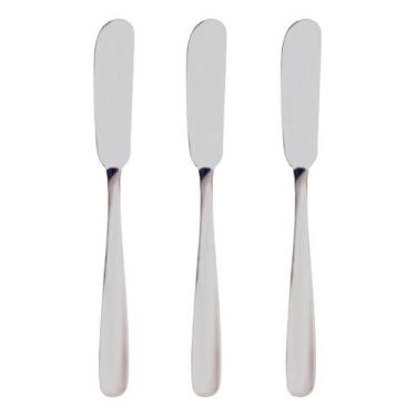 Imagem de  Espátulas Para Manteiga Geleia Patê Inox 15cm Kit 3 Unds - Original, 