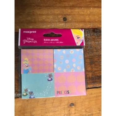 Imagem de Bloco adesivo maxprint be bright be bold cinderela 38mm x 50mm 4 bloco