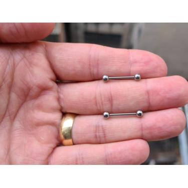 Imagem de Piercing Básico Titânio G23 Sobrancelha Tragus Mamilo Ferradura Labret