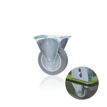 Imagem de Rodízio 75mm Fixo Sem Freio Cinza - Schioppa