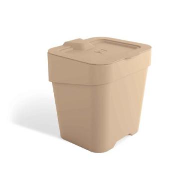 Imagem de Lixeira Para Pia Cozinha 2,5 Litros Plástico Quadrada UZ Várias Cores 