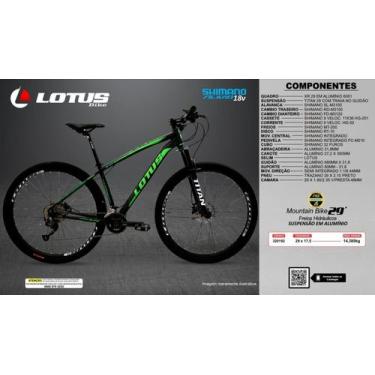Imagem de bike aro 29 shimano alivio 18v - Lotus Bike