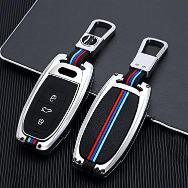 Imagem de WSWJDW Porta-chaves do carro capa porta-chaves porta-chaves, adequado para Audi A1 A3 8v A4 B8 B9 A6 A5 C7 Q3 Q5 Q7 TT, 4