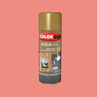 Imagem de Tinta spray metallik interior rose gold 56 colorgin 350ml - 000026