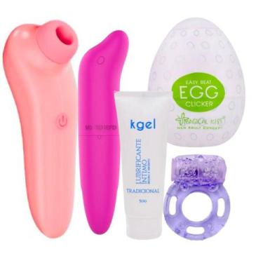 Imagem de Vibrador Feminino Sugador Vagina Clitóris Estimulador Mulher Mamilos S
