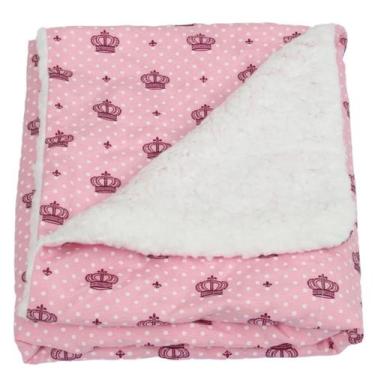 Imagem de Manta de Bebê Cobertor Coberdron Sherpa (0,75x0,75cm) Estampada Para M