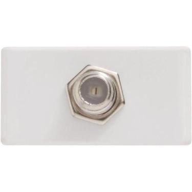Imagem de Módulo Para Tomada Tv Sat Coaxial Direta Branco - Tramontina