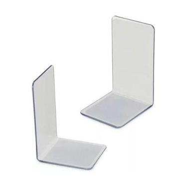 Imagem de Par de Bibliocanto Cristal ou Preto Brilhante Suporte Apoio Livro Apar