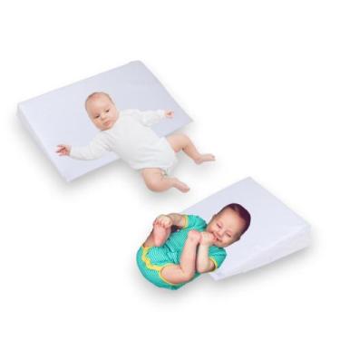 Imagem de Kit Travesseiros para Bebê Anti Refluxo Berço e Carrinho - AVM Enxovai